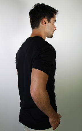 Camiseta DSL Emblem Red Stitch - Preta