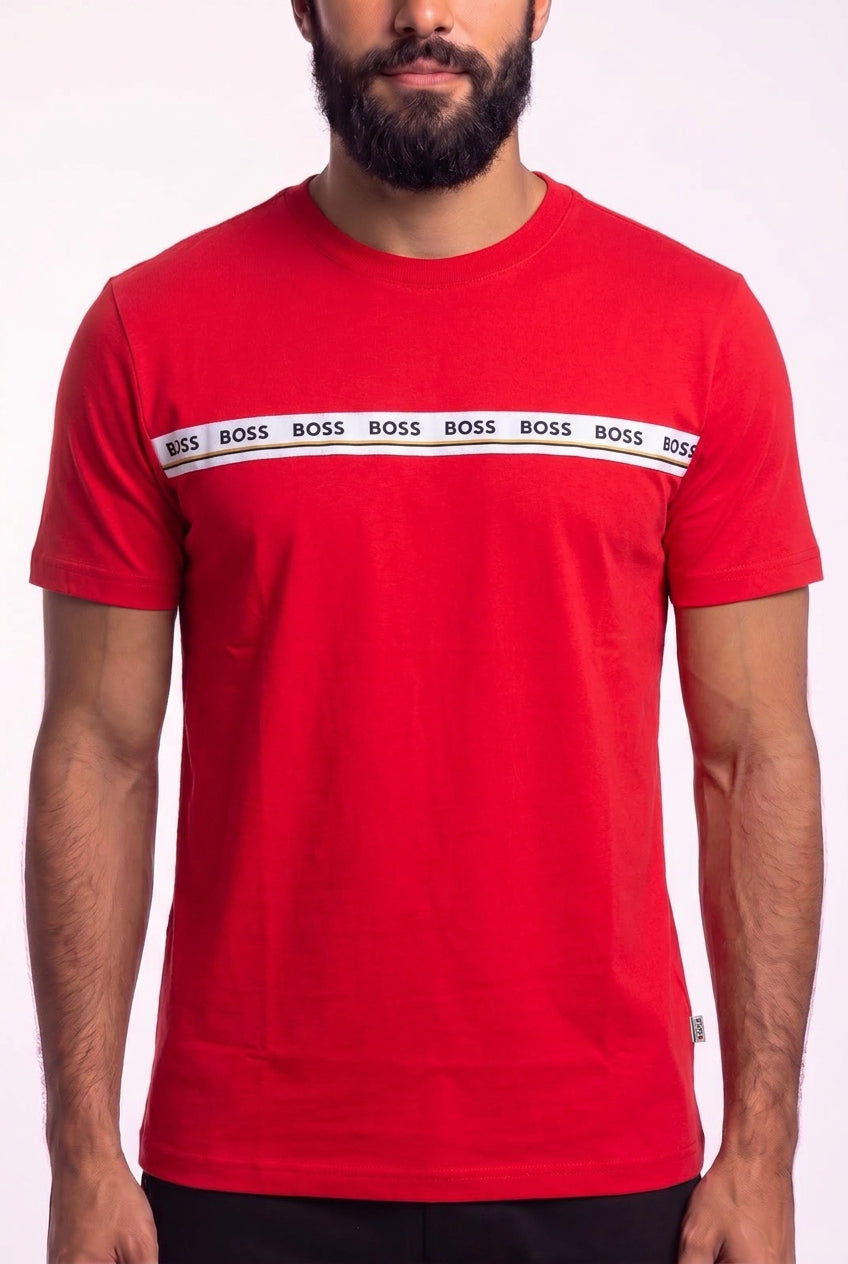 Camiseta Boss Graphic Tape - Vermelha