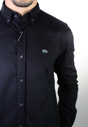 Camisa Social LCT Signature Manga Longa - Preta