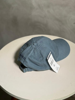 Boné Polo RL Classic - Cinza Azulado Small Pony Azul Marinho