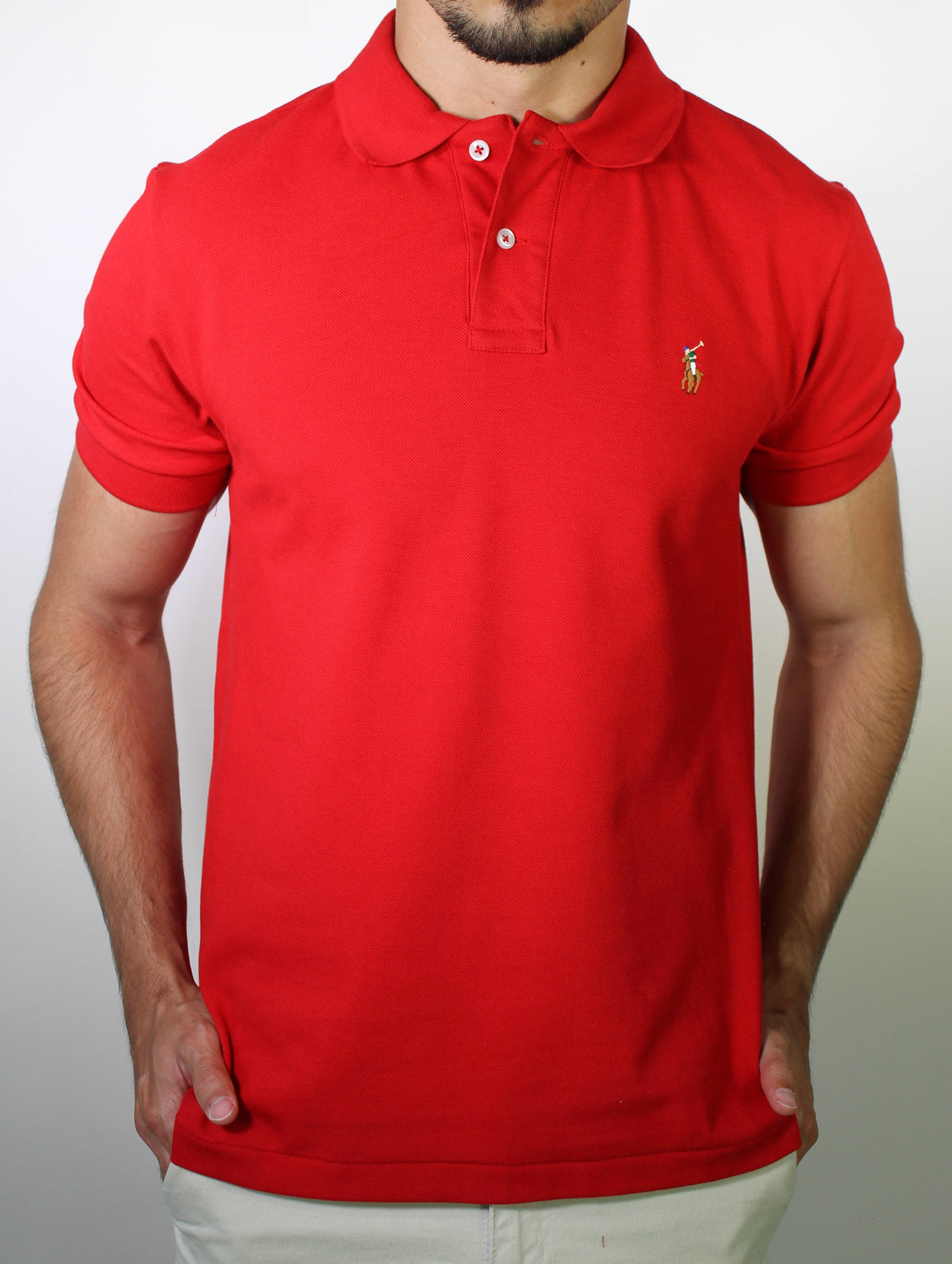 Camisa Gola Polo RL - Vermelha Small Pony Colorido