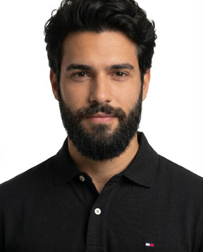 Camisa Gola Polo TH Sleeve Stripe - Preta