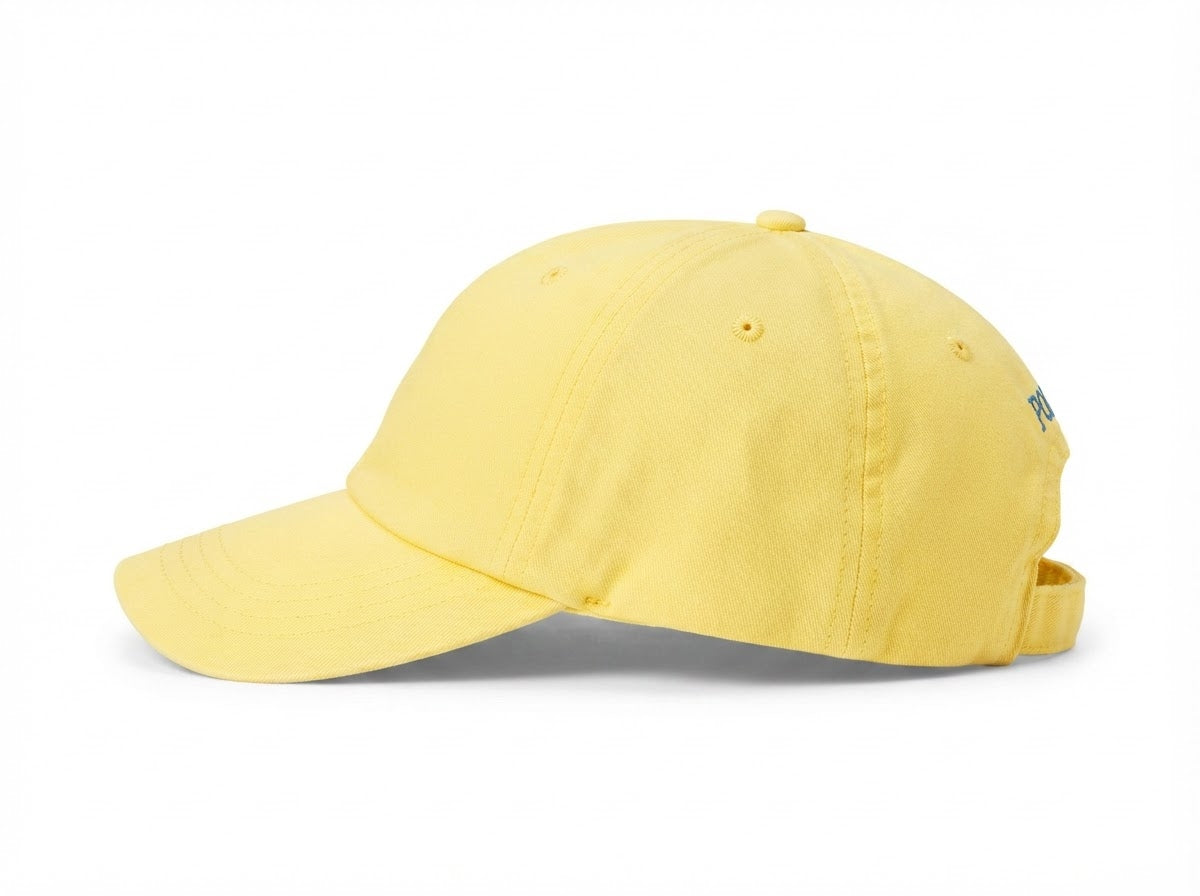 Boné Polo RL Classic - Amarelo Small Pony Azul Bebê