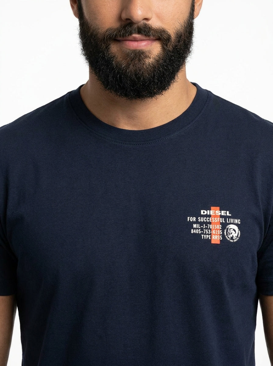 Camiseta DSL Factory Label - Azul Marinho