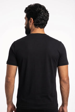 Camiseta LCT Handwritten Croco Logo - Preta