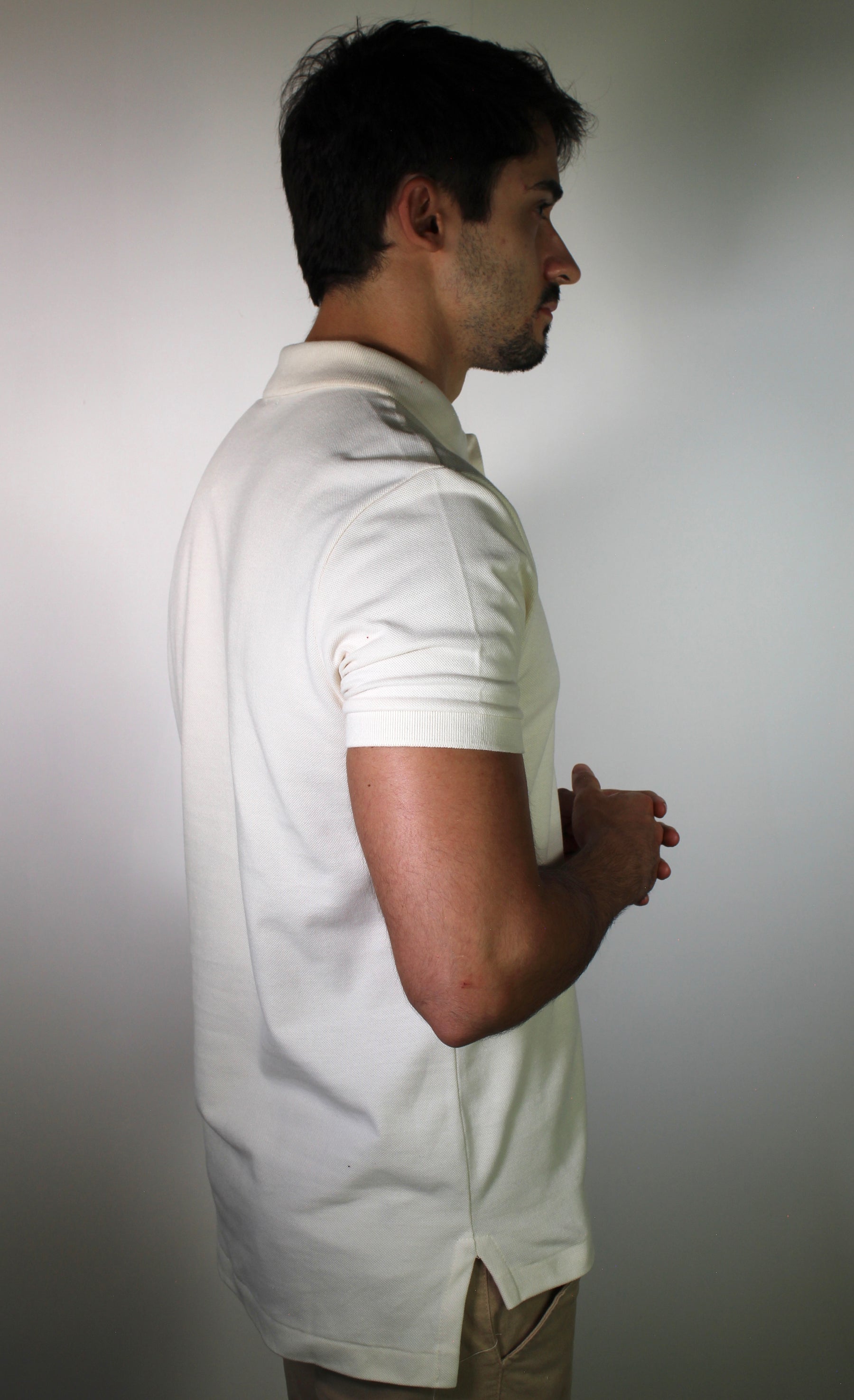 Camisa Gola Polo RL - Bege Small Pony Marrom