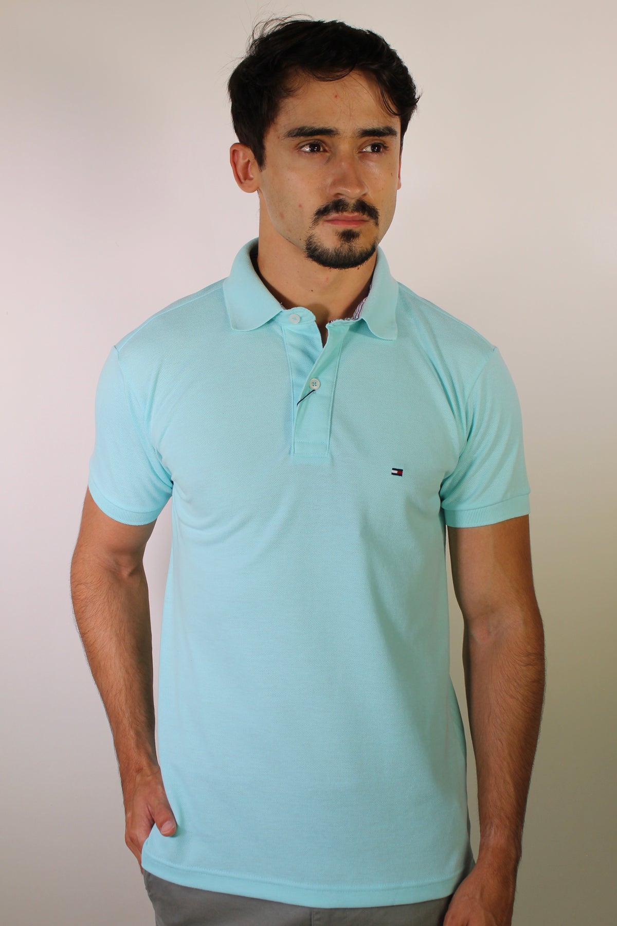 Camisa Gola Polo TH Masculina Coupe Sur Ivy - Azul Bebê