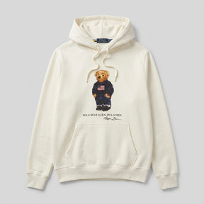 Moletom RL Polo Bear Hooded Sweatshirt - Off White