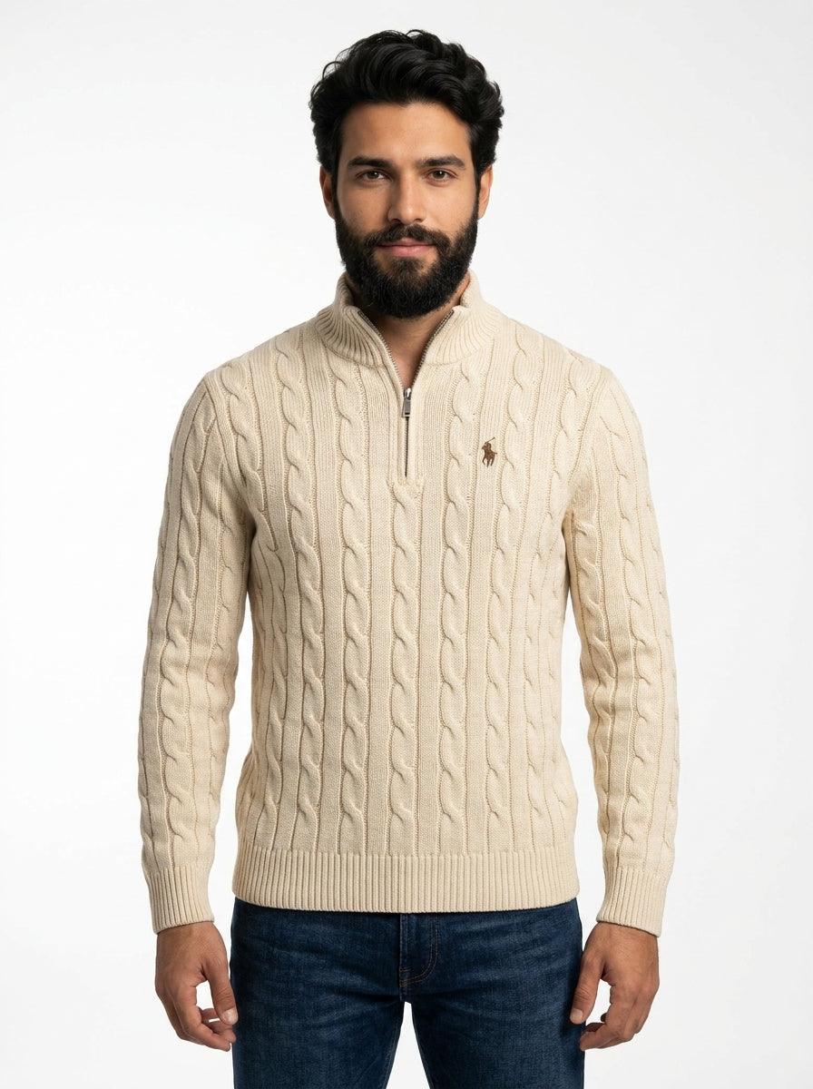 Suéter RL Hampton Signature - Bege