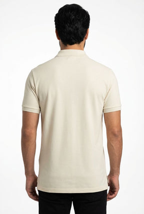 Camisa Gola Polo RL - Bege Small Pony Marrom