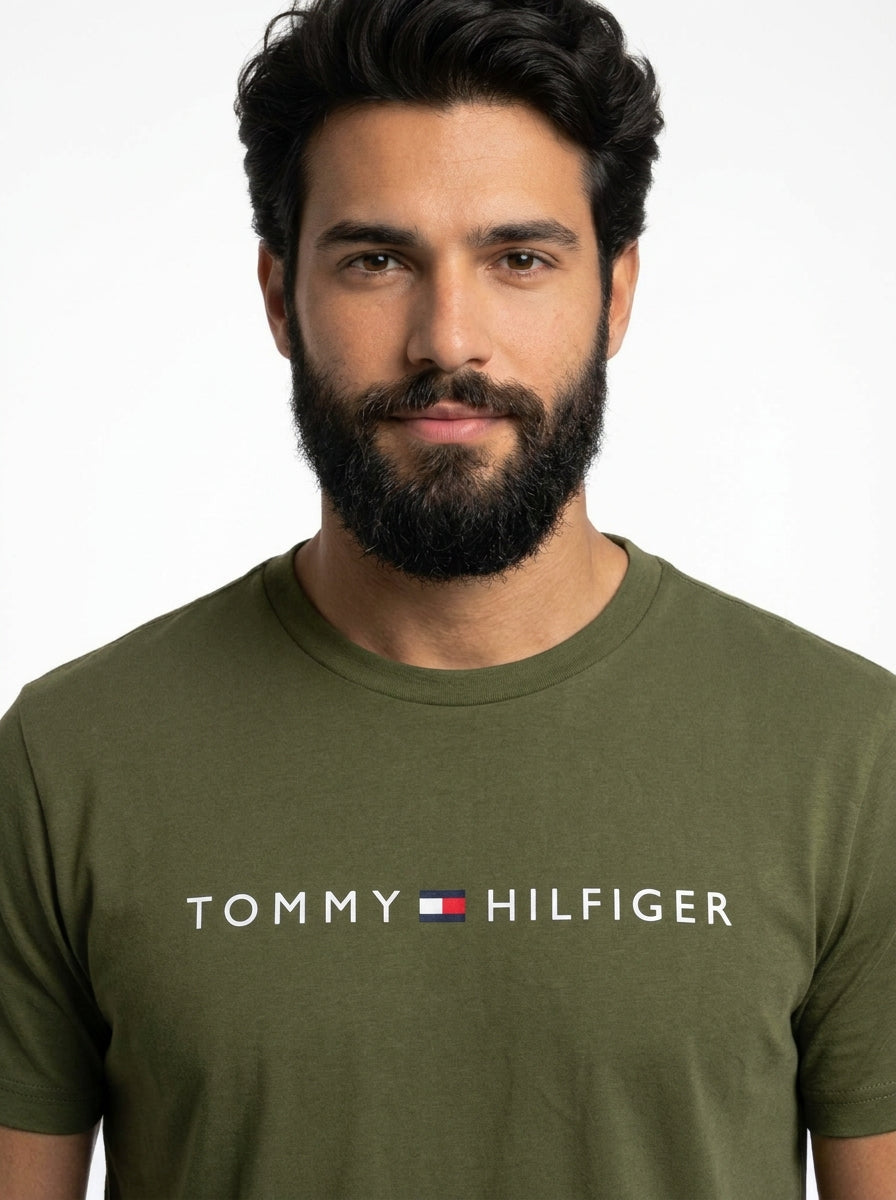 Camiseta TH Urban Line Statement - Verde Musgo
