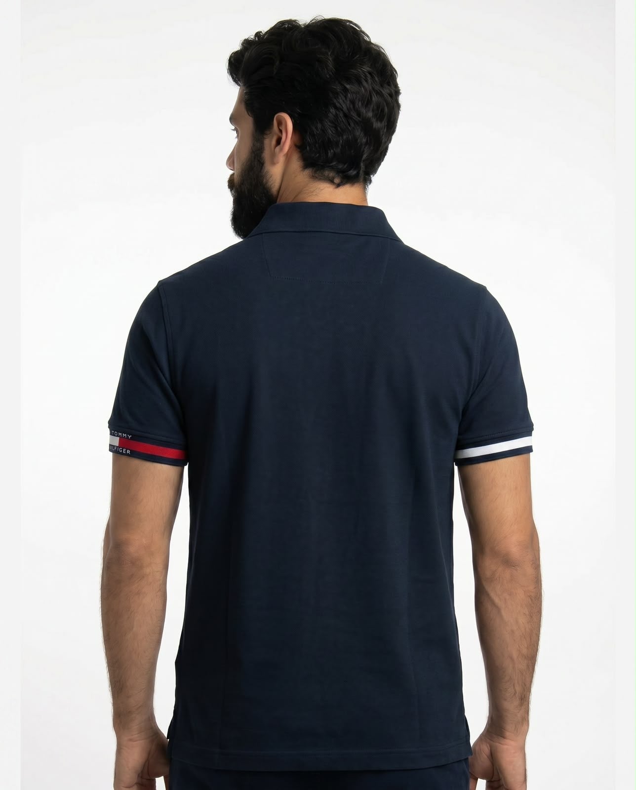 Camisa Gola Polo TH Sleeve Stripe - Azul Marinho