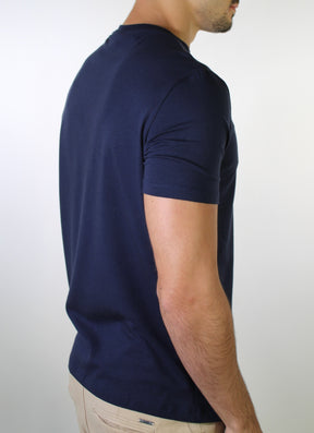 Camiseta Boss Minimalist Side Logo - Azul Marinho