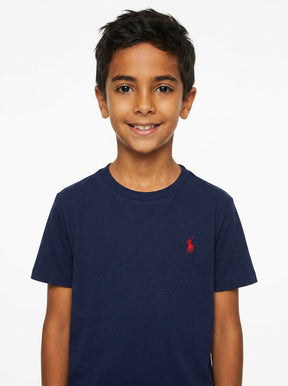 Camiseta RL Classic Infantil - Azul Marinho Small Pony Vermelho