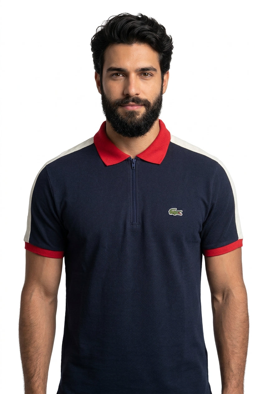 Combo 03 Camisas Gola Polo LCT Legacy Contrast Zip