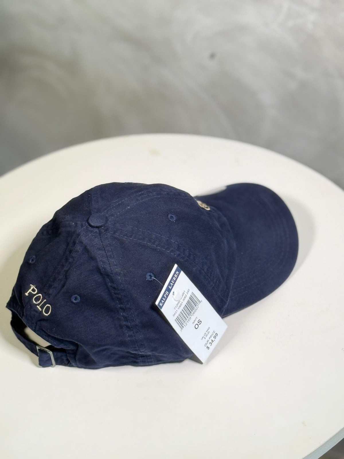 Boné Polo RL Classic - Azul Marinho Small Pony Bege