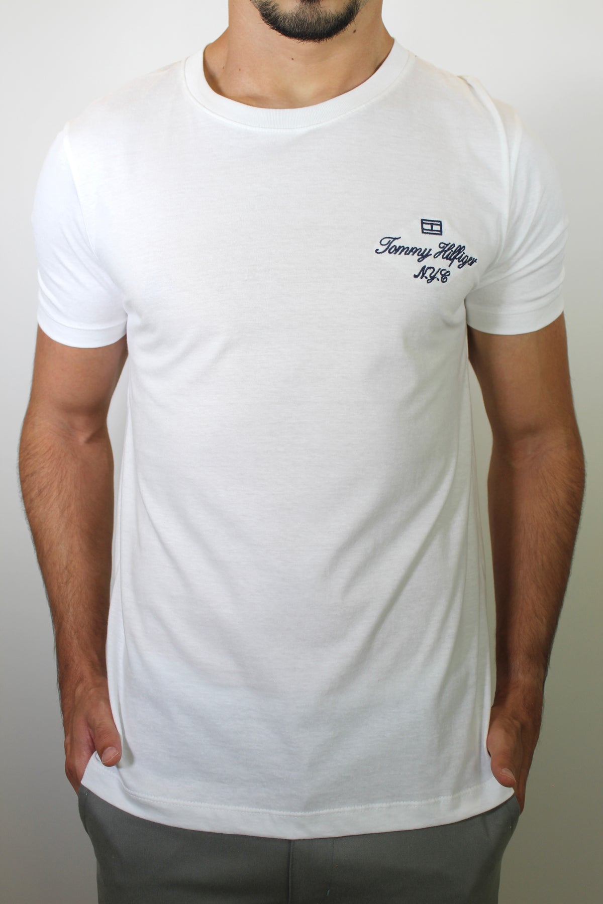 Camiseta TH Verge Flag Side Logo - Branca