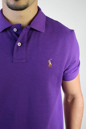 Camisa Gola Polo RL - Roxa Small Pony Colorido