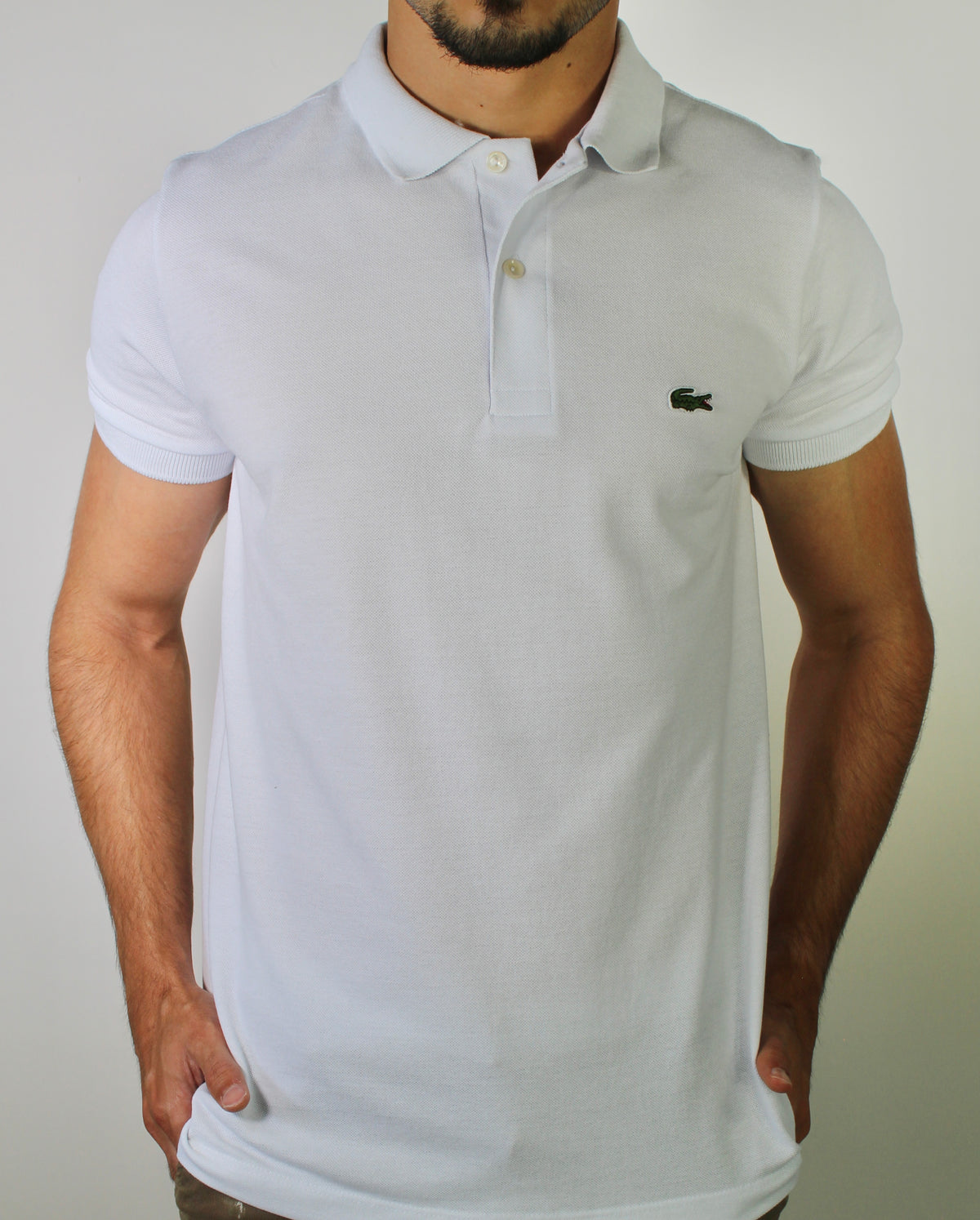 Camisa Gola Polo Masculina LCT – Branca