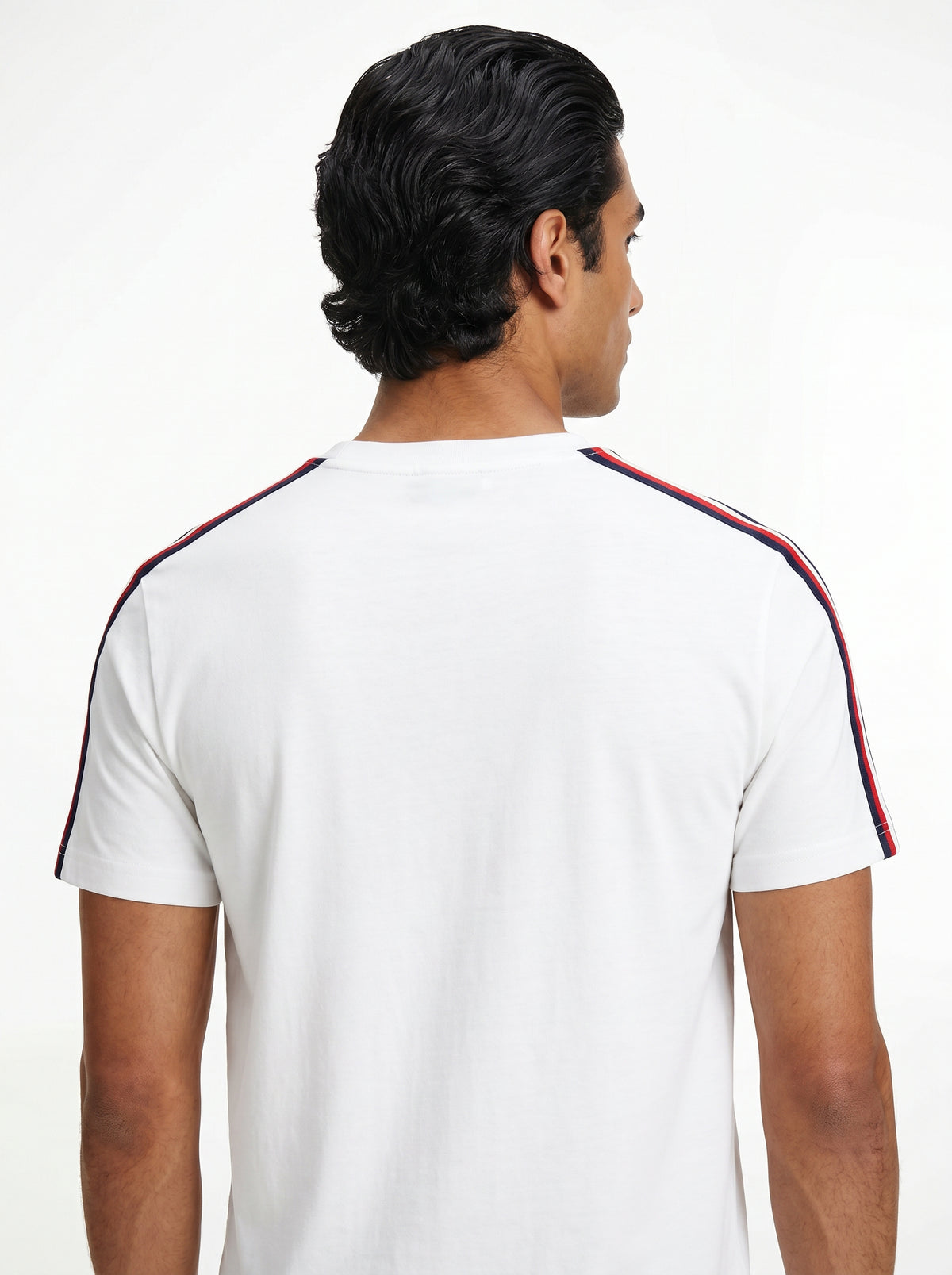 Camiseta TH Shoulder Stripe - Off White