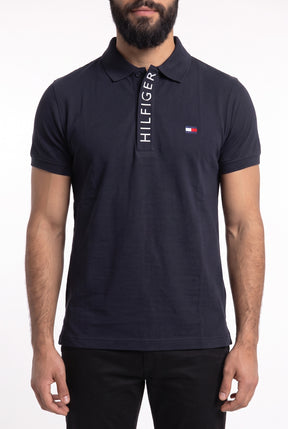 Camisa Gola Polo TH Statement Line - Azul Marinho