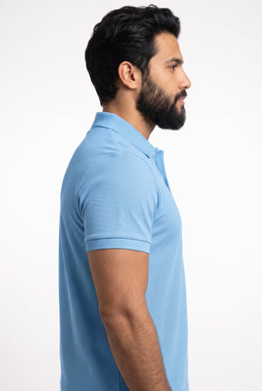 Camisa Gola Polo LCT – Azul Bebê