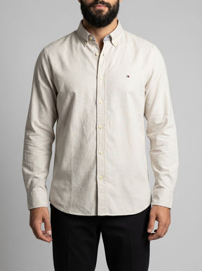 Camisa Social Lisa Manga Longa TH Classic  - Areia
