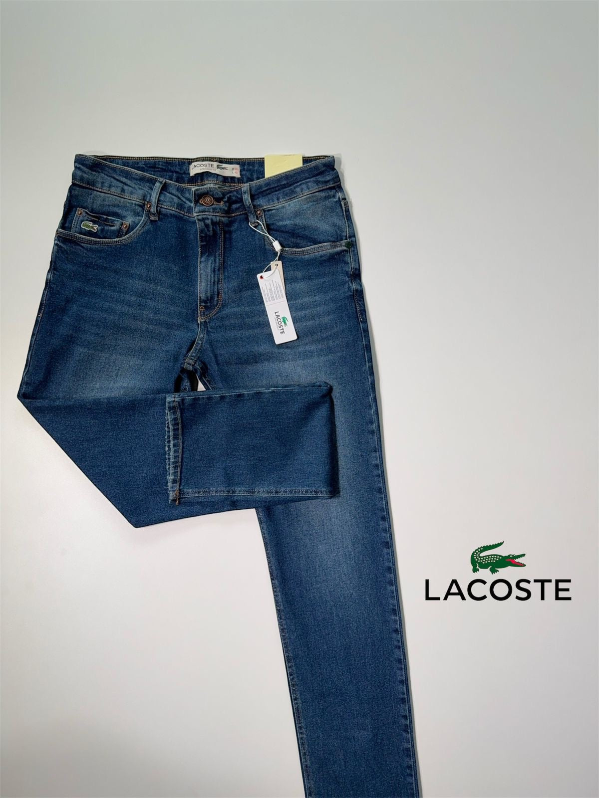 Calça Jeans LCT - Denim Croco Fit Azul