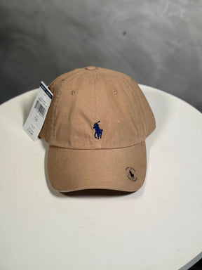 Boné Polo RL Classic - Cáqui Small Pony Azul Marinho