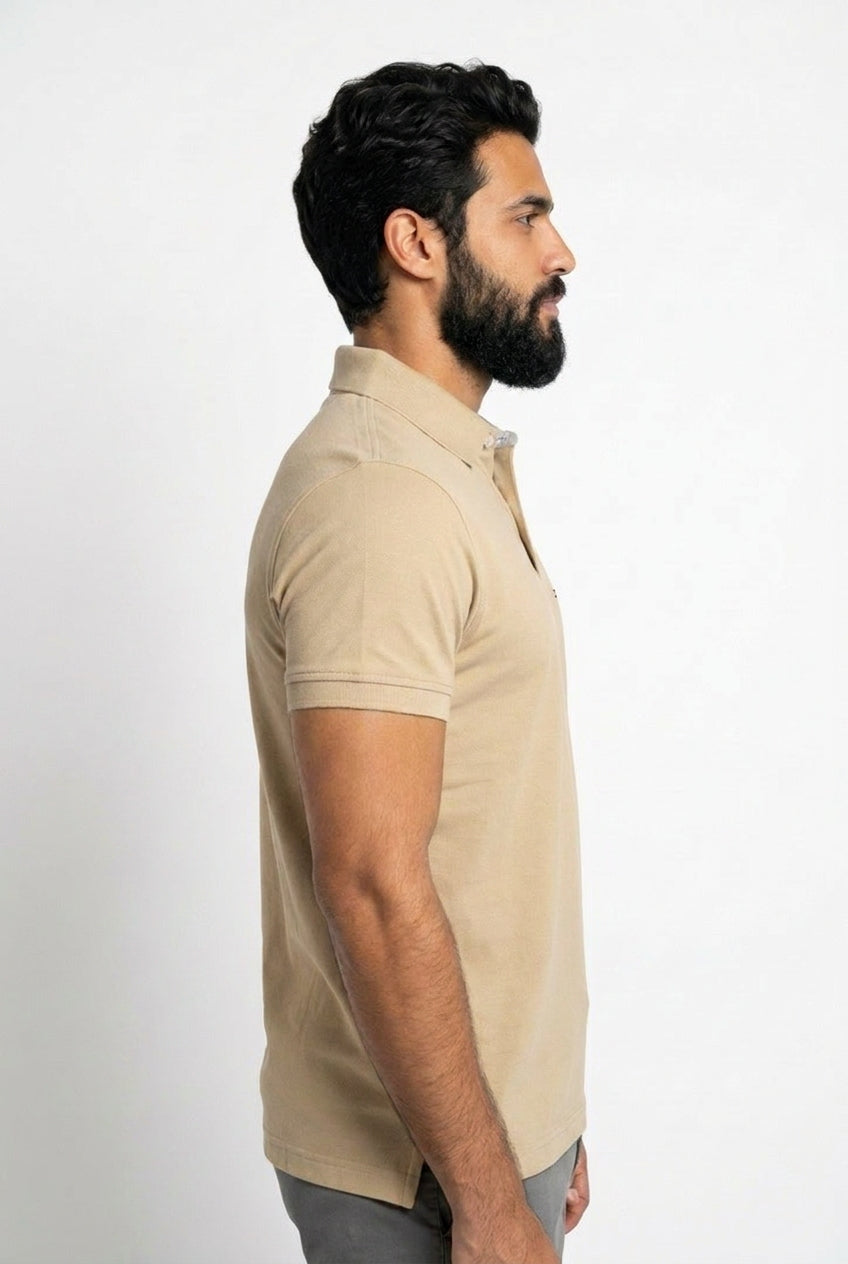 Camisa Gola Polo TH Masculina Coupe Sur Ivy - Cáqui