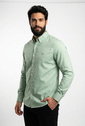 Camisa Social Manga Longa TH Lisa - Verde Oliva
