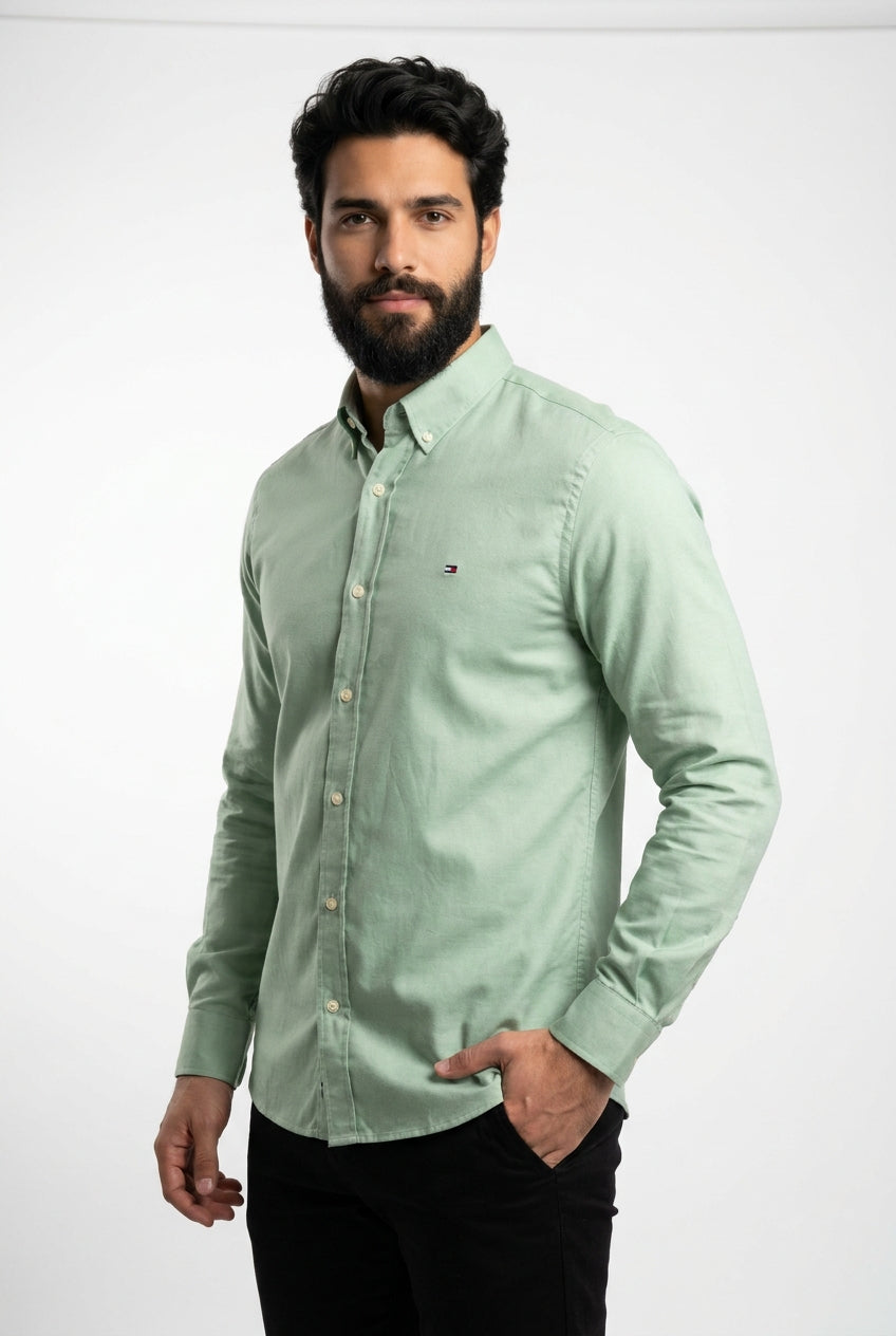 Camisa Social Manga Longa TH Lisa - Verde Oliva