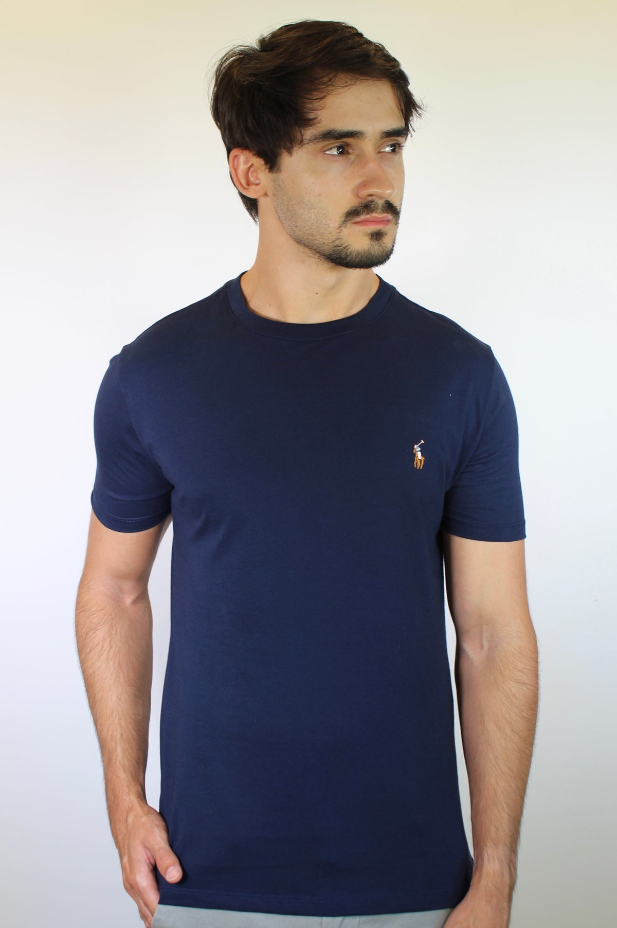 Camiseta RL Essential Small Pony Colorido - Azul Marinho