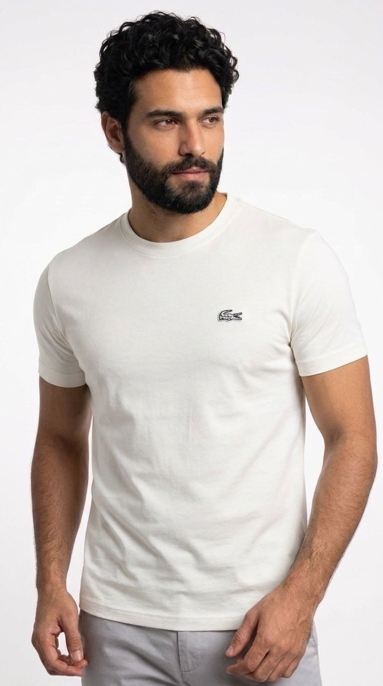 Camiseta LCT Monochrome Croc - Off White