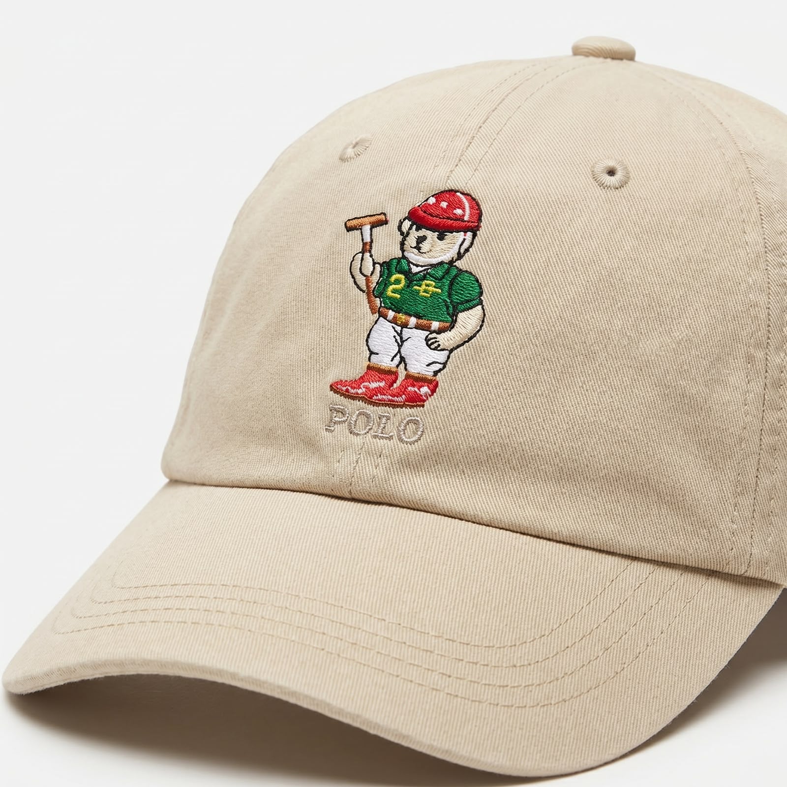 Boné RL Polo Athlete Bear - Creme