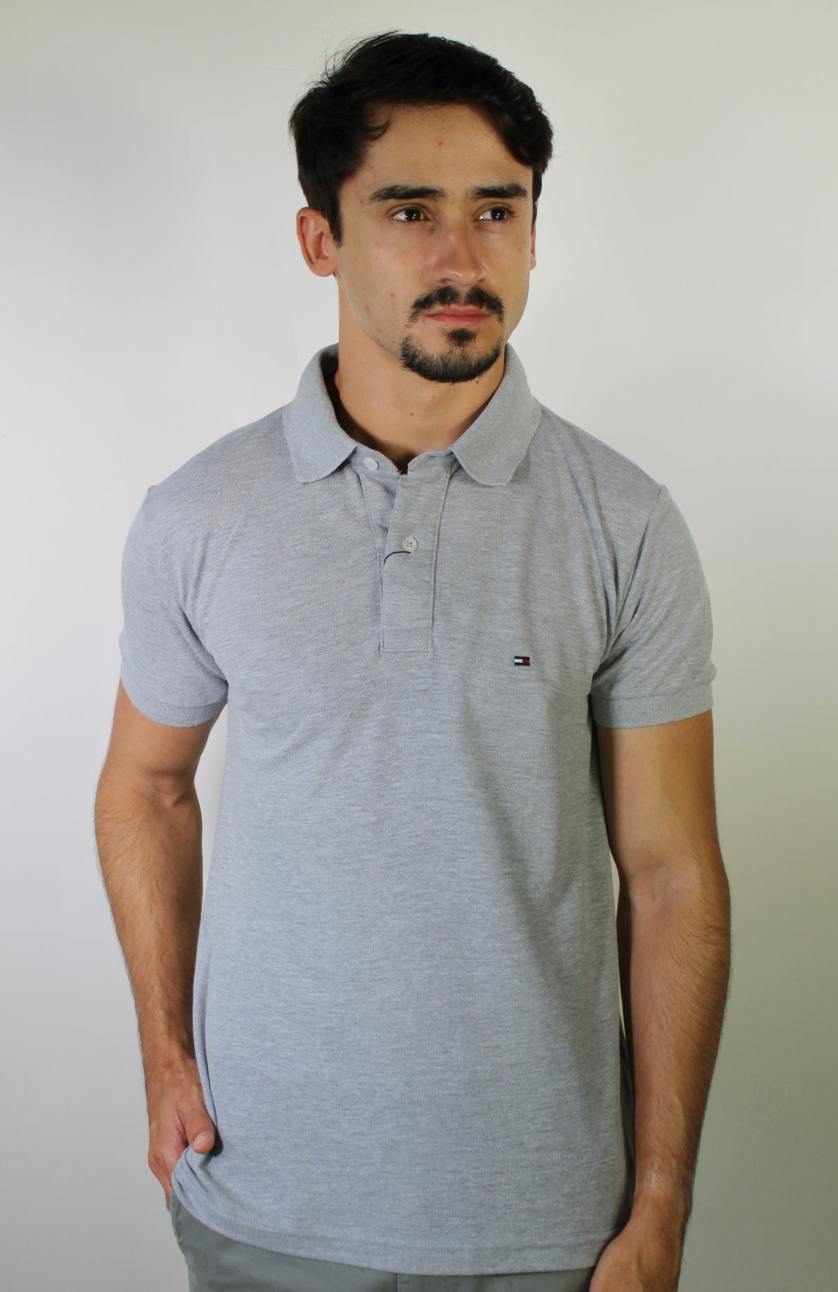 Camisa Gola Polo TH Masculina Coupe Sur Ivy - Cinza