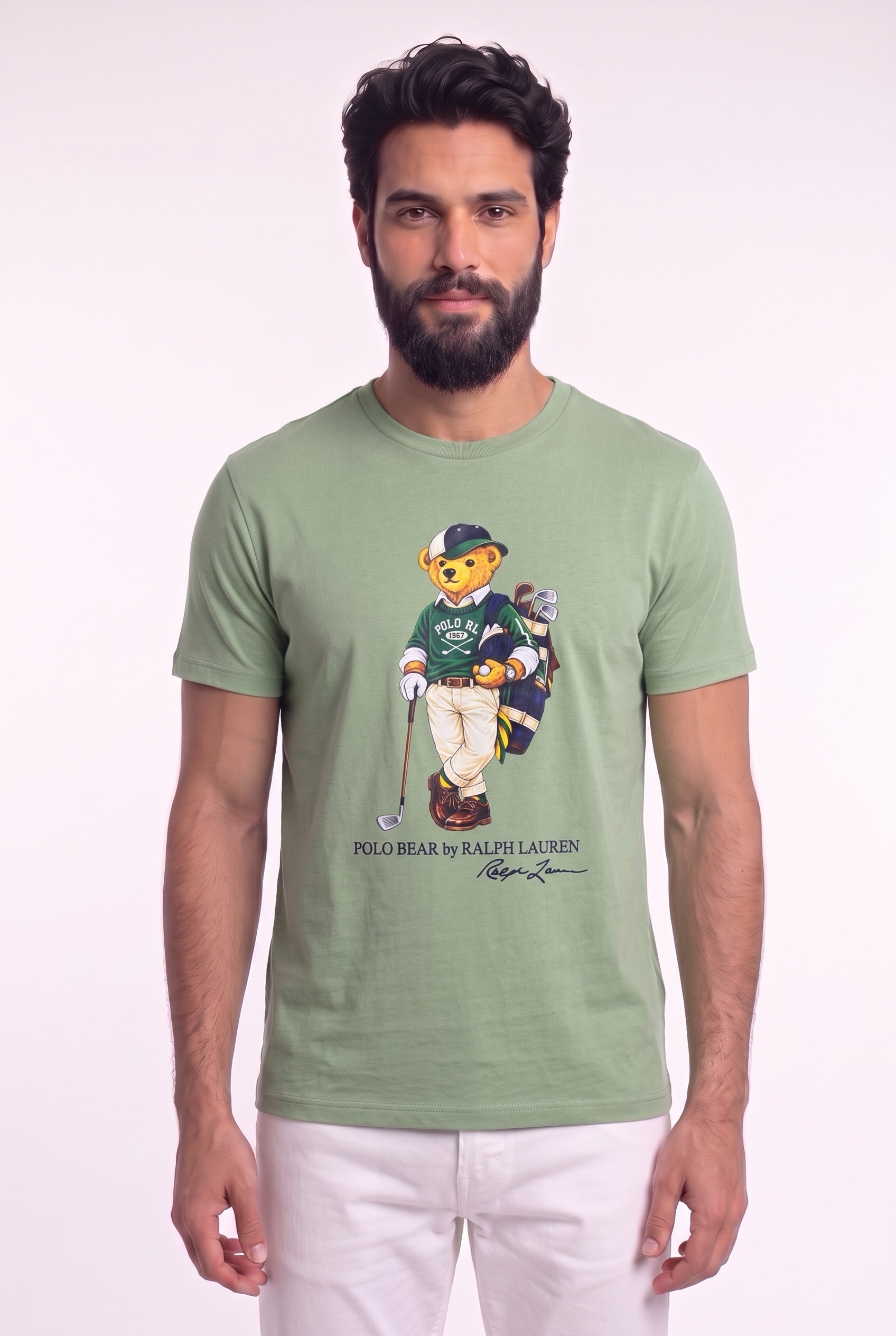 Camiseta RL Madison Avenue Bear - Verde Menta