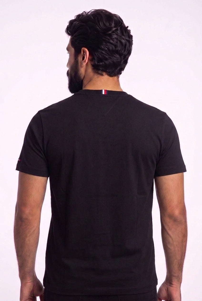 Camiseta TH Shelter Meadow Night Line - Preta