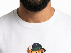 Camiseta RL Iconic Bear Golf Club - Branca