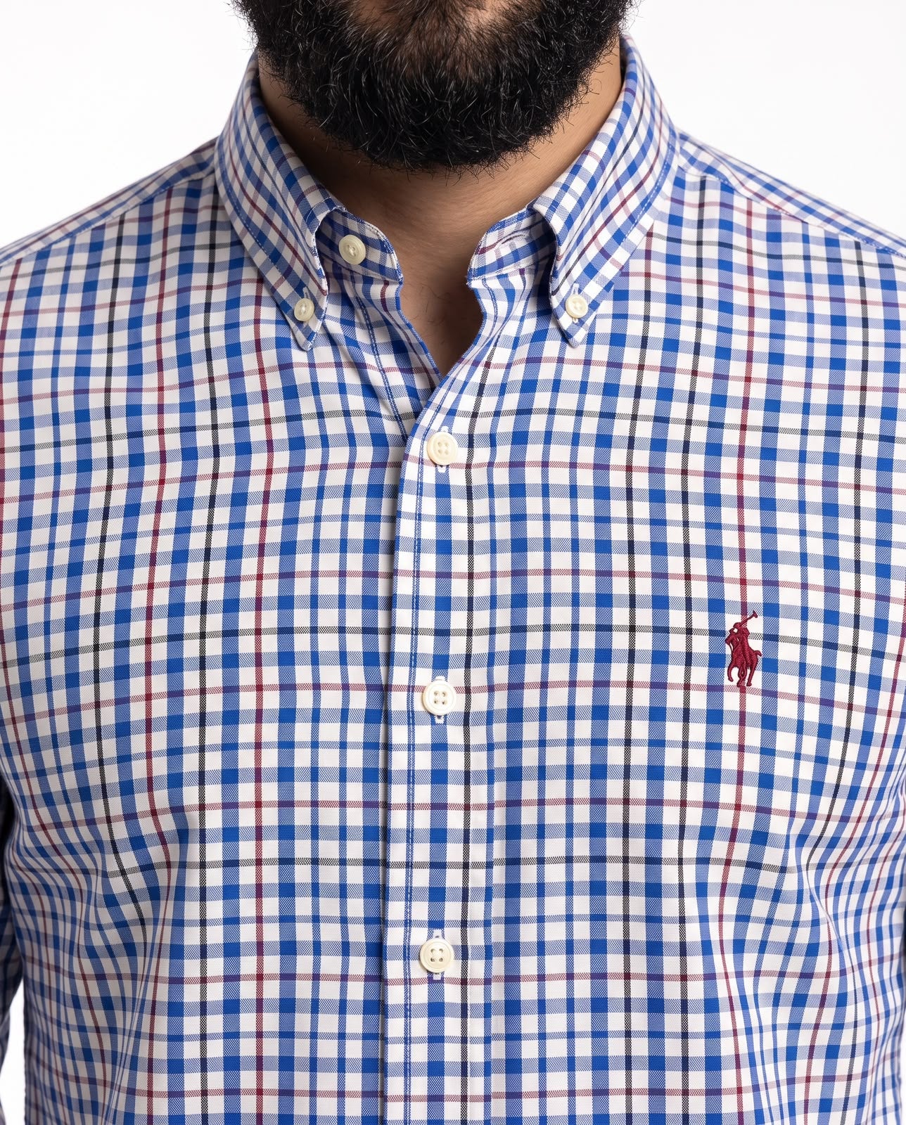 Camisa RL Manga Longa - Cheltenham Check Xadrez Azul