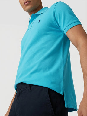 Camisa Gola Polo RL - Azul Capri Small Pony Azul