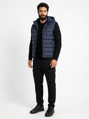 Colete RL Puffer City Heat - Azul Marinho