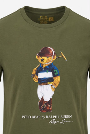 Camiseta RL Sport Icon Polo Rider Bear - Verde Musgo