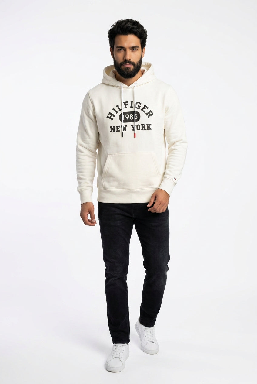 Moletom TH NYC Timeless Hoodie - Branco