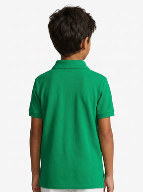 Camisa Gola Polo Infantil RL - Verde Bandeira Small Pony Azul