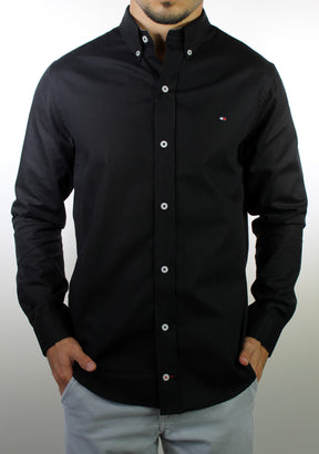 Camisa Social Lisa Manga Longa TH Classic  - Preta