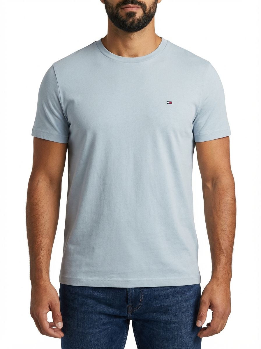 Camiseta TH Masculina Classic Nape - Azul Acinzentado