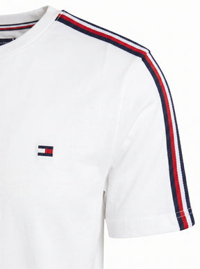 Camiseta TH Shoulder Stripe - Off White