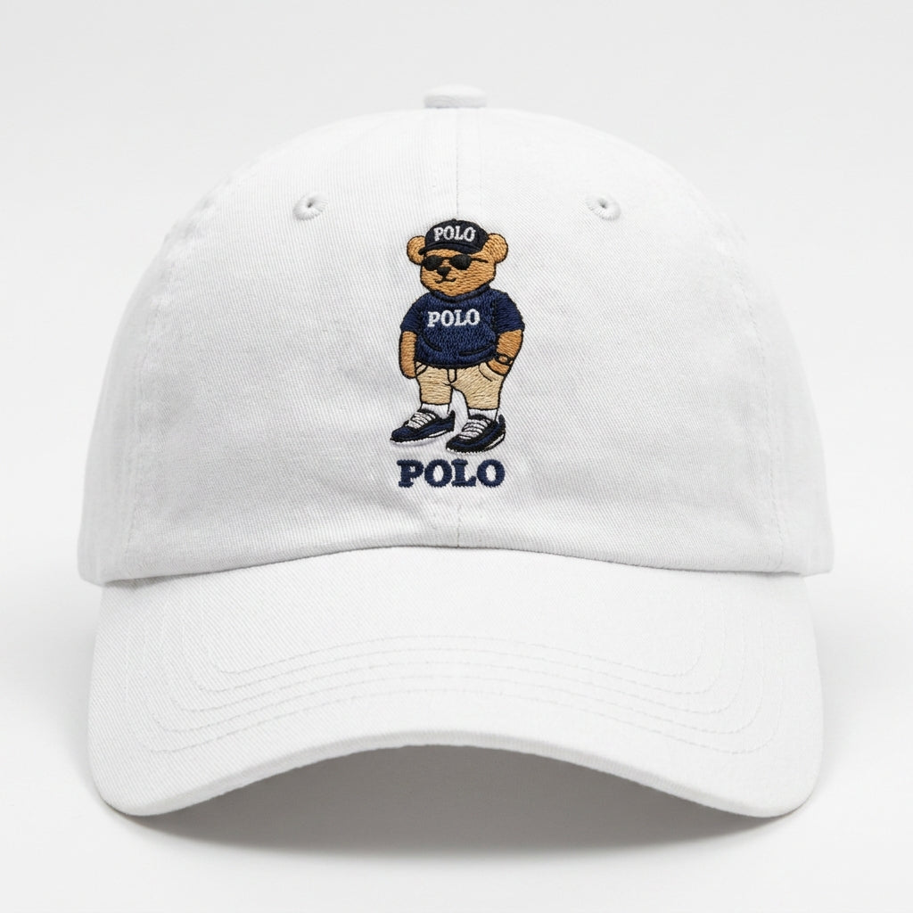 Boné Polo RL Casual Style Bear - Branco