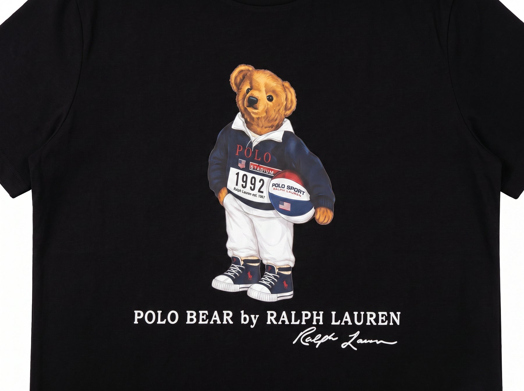Camiseta RL Iconic Bear Rugby Club - Preta